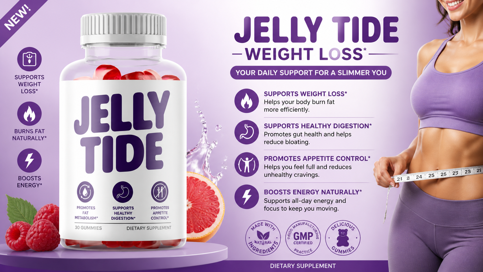JellyTide apple cider vinegar gummy benefits