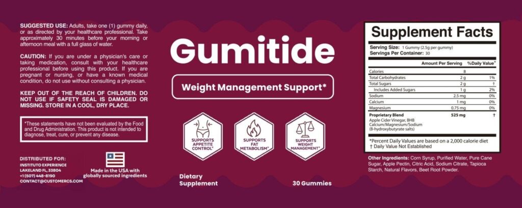 Gumitide safety and possible effects
