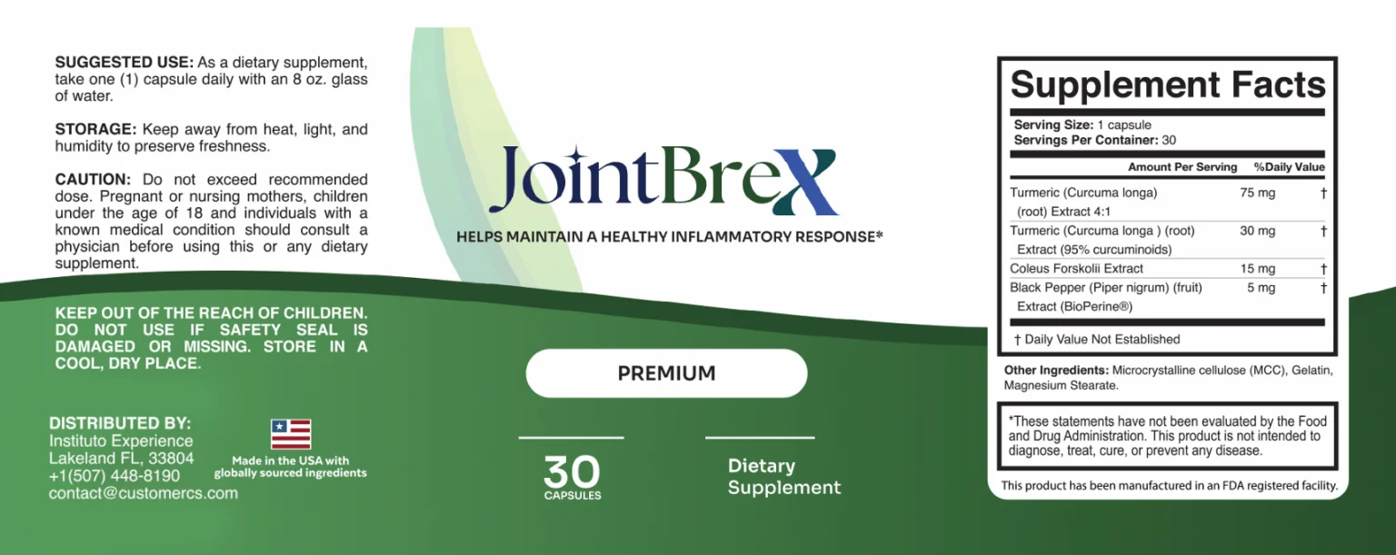 JointBrex label safety and possible effects