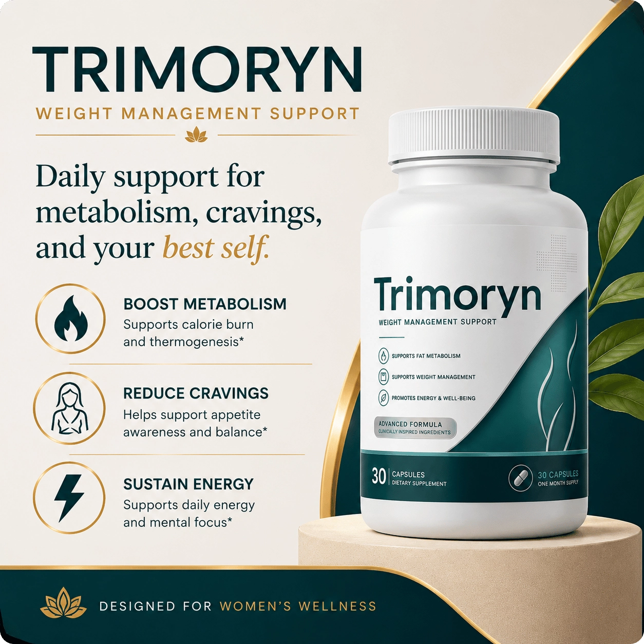 Trimoryn supplement bottle